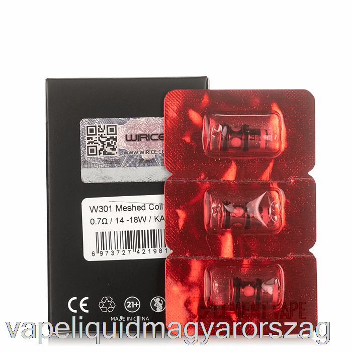 Hellvape X Wirice Felültöltős Cseretekercsek 0,7 Ohm T3-01 Hálós Tekercsek Vape Folyadék